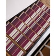 thumbnail image 3 of Colored Stripes Stair Treads Non Slip for Steps Abstract Purple Beige Vertical Stripe Modern 15 Pcs Reusable Adhesive Stair Runner Mats for Dogs Elders Carpet Treads Rugs for Staircase 8x30 In, 3 of 7