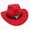 Red, variant on Toddler Cowboy Hat, Felt Cowboy Hats for 1-15, Western Cowgirl Costume for Kids, Boy and Girl Red 3-8 Years