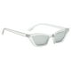 thumbnail image 3 of Gafas de sol de ojo de gato vintage Gafas de terre para Mujer Diseñado por Protección UV Complimentos de Chica - Plata, Ancho de lente 60mm, de lente 36mm, Puente 22mm Transparente Magideal Gafas de sol de ojo de gato vintage, 3 of 7