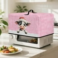 thumbnail image 2 of TSOVTHRID Cow Christmas Hat Pink Print Air Fryer Toaster Oven Dust Cover, Protective Countertop Microwave Oven Cover for Home Indoor Christmas Decor, 20.9"W x 15.7"D x 12.4"H, L, 2 of 7