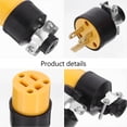 thumbnail image 2 of Miangastore Electrical Replacement Plug Connector Yellow 1 Set 2.8x1.5x1.5in, 2 of 8