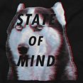 thumbnail image 2 of Funny Husky Dog State of Mind Joke Crewneck T Shirts Boy Girl Teen Brisco Brands S, 2 of 5