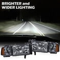 thumbnail image 6 of PIT66 Headlights,Fit for 1994-2002 Dodge Ram 1500 2500 3500 Headlamps Assembly Smoked Lens Black Housing Amber Reflector, 6 of 9