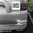 thumbnail image 2 of DistinctInk Custom Bumper Sticker - 8" x 8" Decorative Decal - White Background - Let Me Know if My Beard Gets in Your Way, 2 of 2