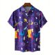 thumbnail image 3 of Camisa hawaiana con gráfico abstracto colorido para hombres, blusa con estampado 3D de juego de pelota de cocotero, camisas hawaianas de manga corta para mujeres y niños, 3 of 5