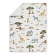 thumbnail image 4 of Sweet Jojo Designs Jungle Green Yellow White Crib Bedding + BreathableBaby Breathable Mesh Liner Pad, 4 of 6