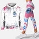 thumbnail image 3 of Conjunto deportivo 3D para mujer, ropa deportiva para Yoga, ropa esencial con capucha, ropa femenina, sudadera, 2024, 3 of 5