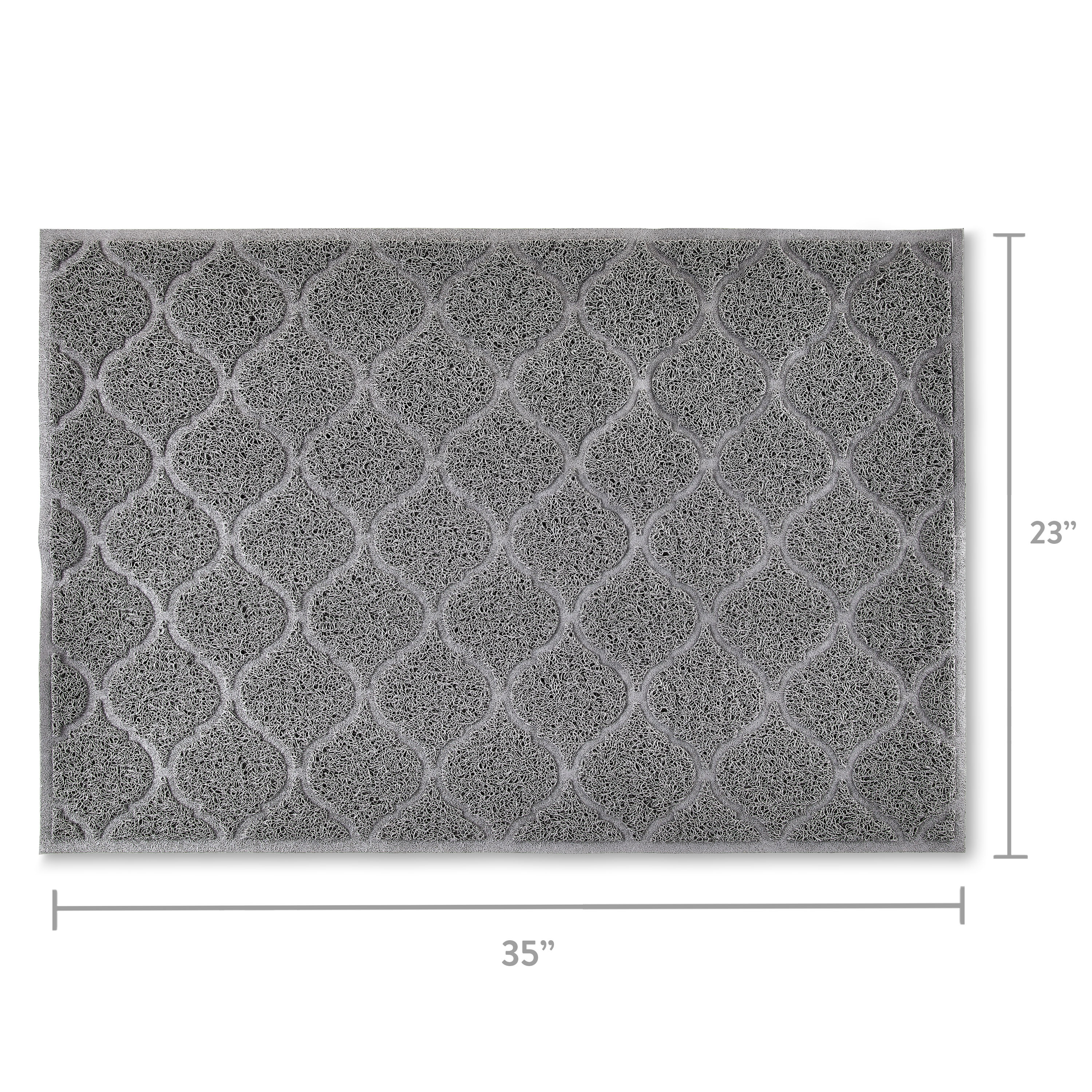 Vibrant Life Large Drizzle Cat Litter Mat, Gray 35x23 photo 5