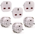 thumbnail image 1 of Adapter - to European Plug Adapter - Travel Plug Converter to EU Type C, E, F for Spain, France, Russia, Italy, Germany, Portugal, Turkey, 1 of 5