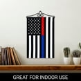 thumbnail image 5 of G128 Combo Pack Garden Flag Hanger 14IN & Garden Flag Thin Blue Red Line 12x18IN Printed 150D Polyester, 5 of 9
