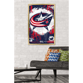 thumbnail image 3 of NHL Columbus Blue Jackets - Maximalist Logo 23 Wall Poster, 22.375" x 34" Framed, 3 of 5