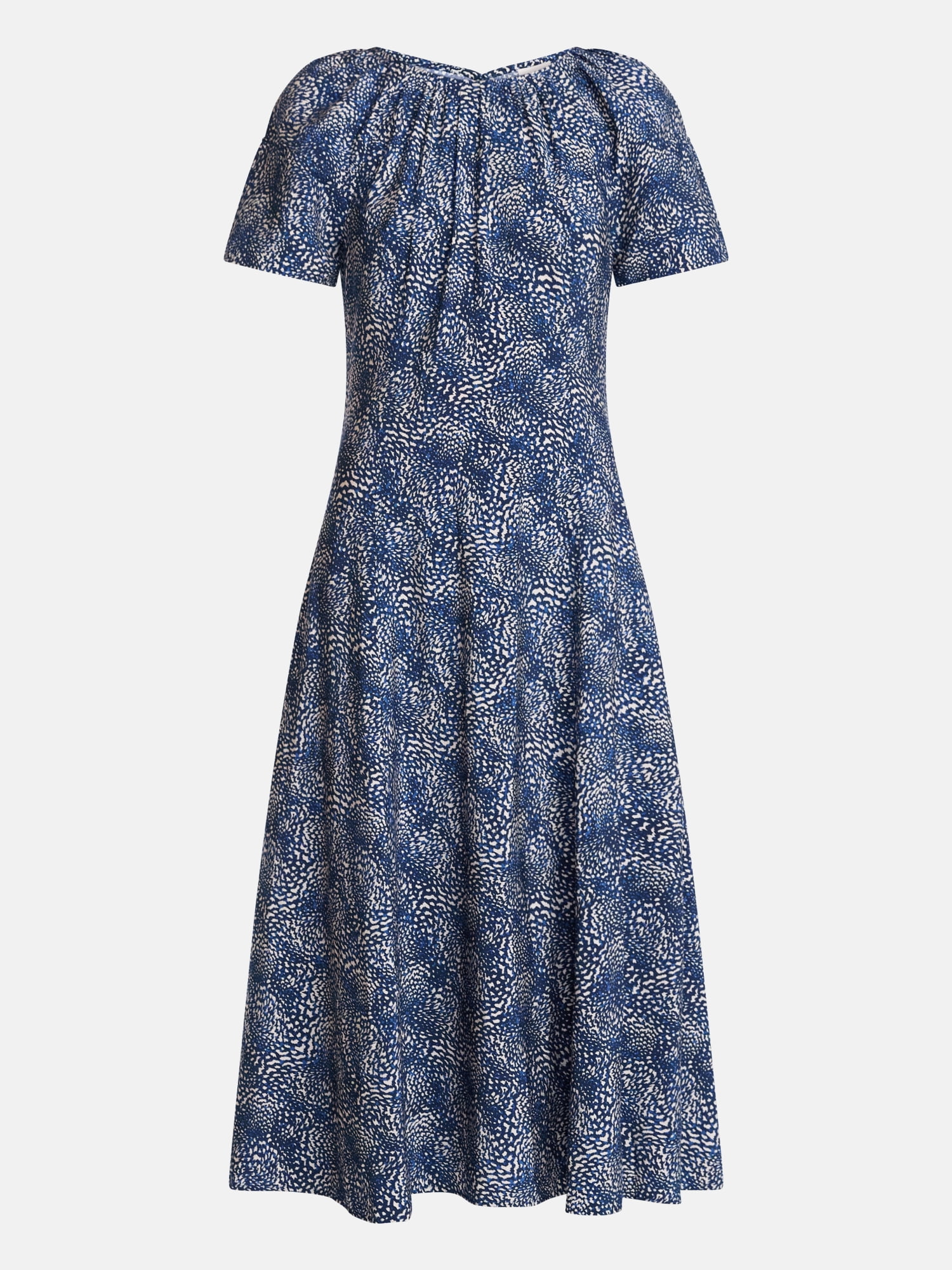 Scenario Women's and Women's Plus Puff Sleeve Seamed Dress, Sizes XS-4X