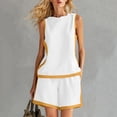 thumbnail image 2 of Enjoytime Womens Two Piece Sets 2026 Color Block Sleeveless Tops Shirts Matching Set Summer Casual Travel Outfits, 2 of 6
