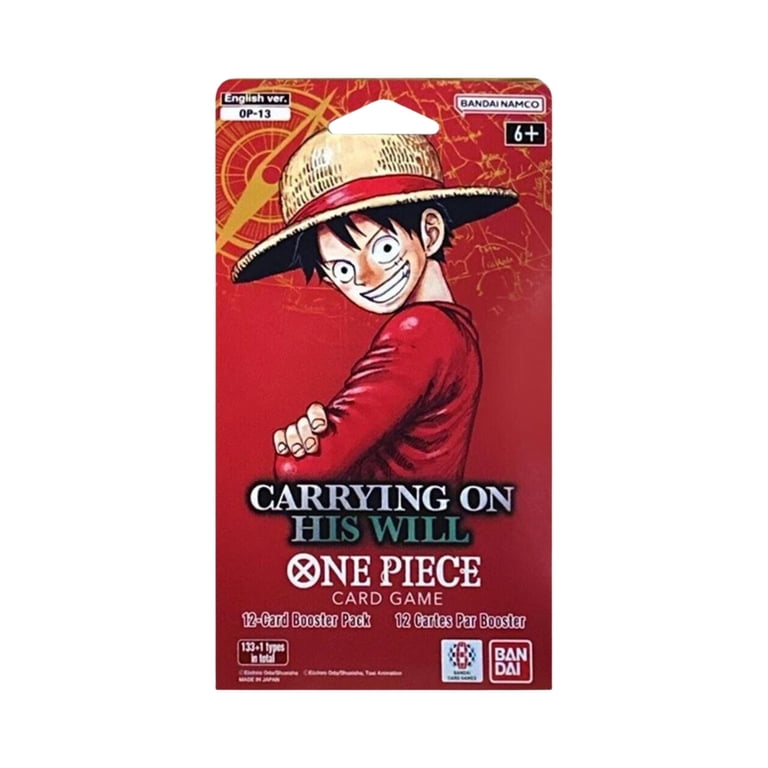 Bandai One Piece TCG OP-13 Carrying On His Will Sleeved Booster