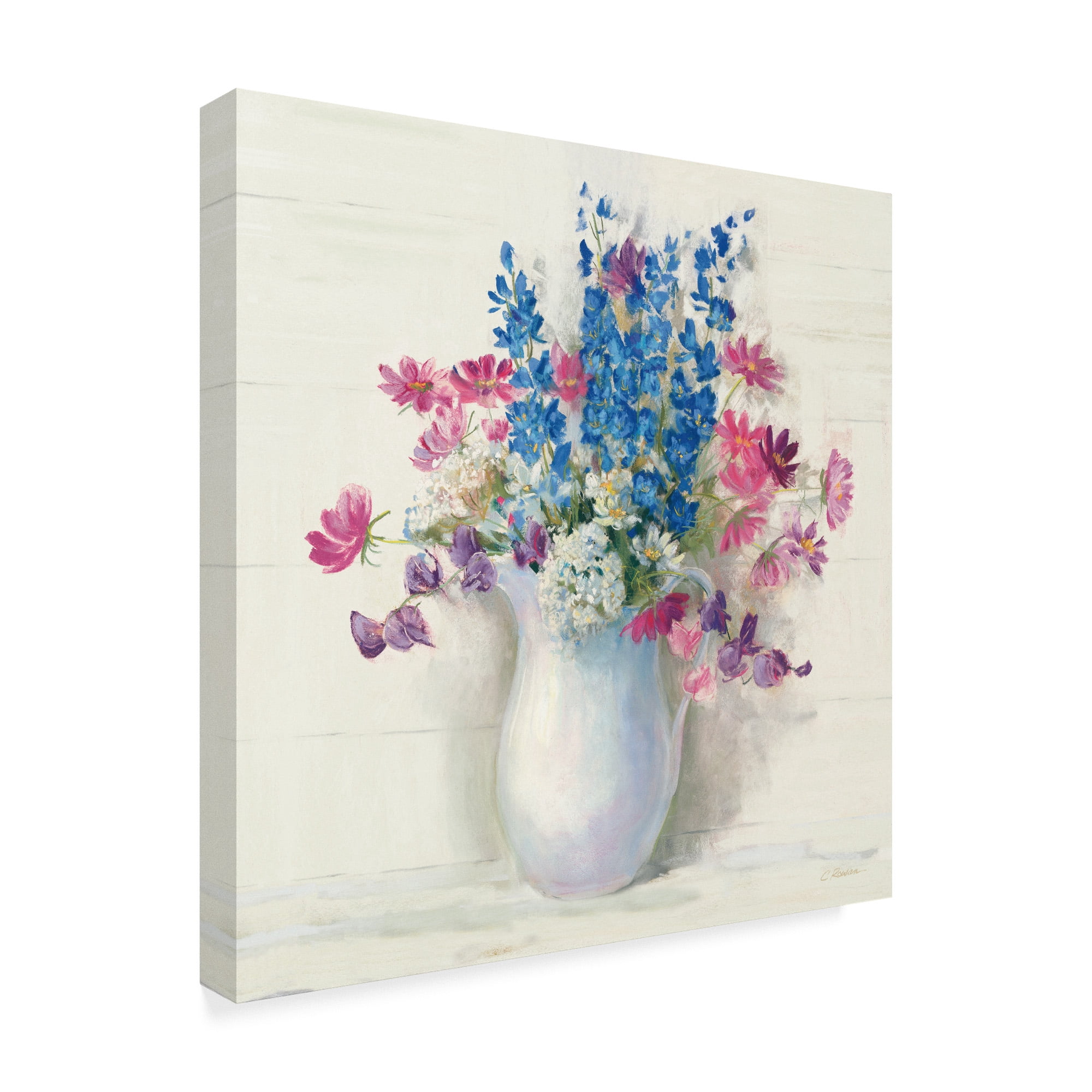 Trademark Fine Art 'Ironstone Bouquet II Bright' Canvas Art by Carol Rowan
