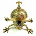 thumbnail image 3 of Antique Brass Frog Bell Hotel Counter Reception Desk Bell Decor Nautical Gift, 3 of 5
