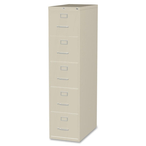 Lorell Commercial Grade Vertical File Cabinet 5-Drawer 15" x 26.5" x 61" Letter, Putty, Steel, Recycled - image 1 of 6