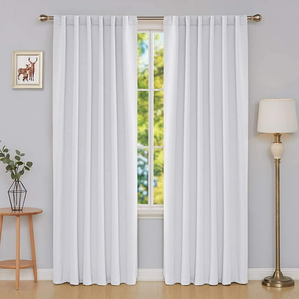 Deconovo Blackout Curtains Back Tab and Rod Pocket Thermal Insulated ...