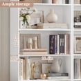 thumbnail image 2 of Homfa 82" Tall Bookcases, Freestanding Display Storage Shelves, 7-Tier Open Bookshelf for Home Office Living Room Bedroom, White, 2 of 10