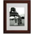 Trademark Fine Art 'Eiffel Tower Ice Cream Cone' Matted Framed Art by