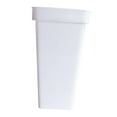 thumbnail image 3 of Siruishop PP Flower Bucket for Cut Flowers Flower Container Decorative Versatile for Hotel White Size M, 3 of 8