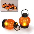 thumbnail image 1 of Linterna de calabaza parpadeante, paquete de 12 luces LED parpadeantes de calabaza con velas de té de calabaza sin llama que funcionan con pilas para Halloween, Navidad, T, 1 of 5
