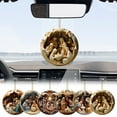 thumbnail image 2 of Tainini Clearance Sale ! 6Pcs Christmas 3D Nativity Scene Ornaments Religious Acrylic Hanging Ornament The Birth of Jesus Christian for Tree Xmas Decor,2.3in, 2 of 9