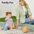 thumbnail image 2 of Best Choice Products Kid's Octagonal Wooden Outdoor Sandbox w/ Benches, 8 Seats, Cover, XL Sandpit, Liner - Sage Green, 2 of 8