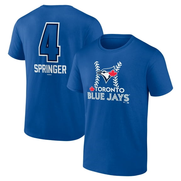 Men's George Springer Royal Toronto Blue Jays Name & Number Fastball T-Shirt