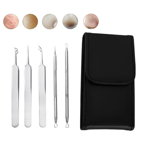 5PCS Blackhead Remover Kit Professional Comedone Extractor Tool Acne Remover