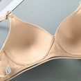 thumbnail image 7 of Sopiago Woman Bras Supportive Wireless No Underwire Push Up Bras Full Coverage Bralette Comfort T-Shirt Bra Khaki,36, 7 of 7