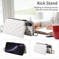 thumbnail image 3 of iPhone XR Case ,Card Slots Leather Wrist Strap Phone Cover for iPhone XR, 3 of 5