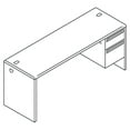 thumbnail image 3 of HON H38856R.N.S 38000 Series 72 in. x 24 in. x 29.5 in. Right Pedestal Credenza - Mahogany/Charcoal, 3 of 6