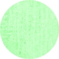 thumbnail image 1 of Ahgly Company Indoor Round Abstract Emerald Green Contemporary Area Rugs, 4' Round, 1 of 4