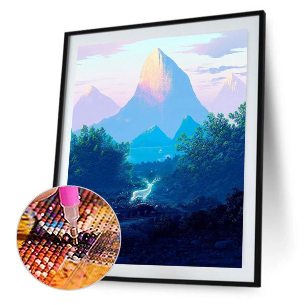 Cuadros Decorativos 5D DIY Diamond Painting Kits Full Square Drill Misty Forest Mosaic Picture Decor Tmvgtek embutido en tela