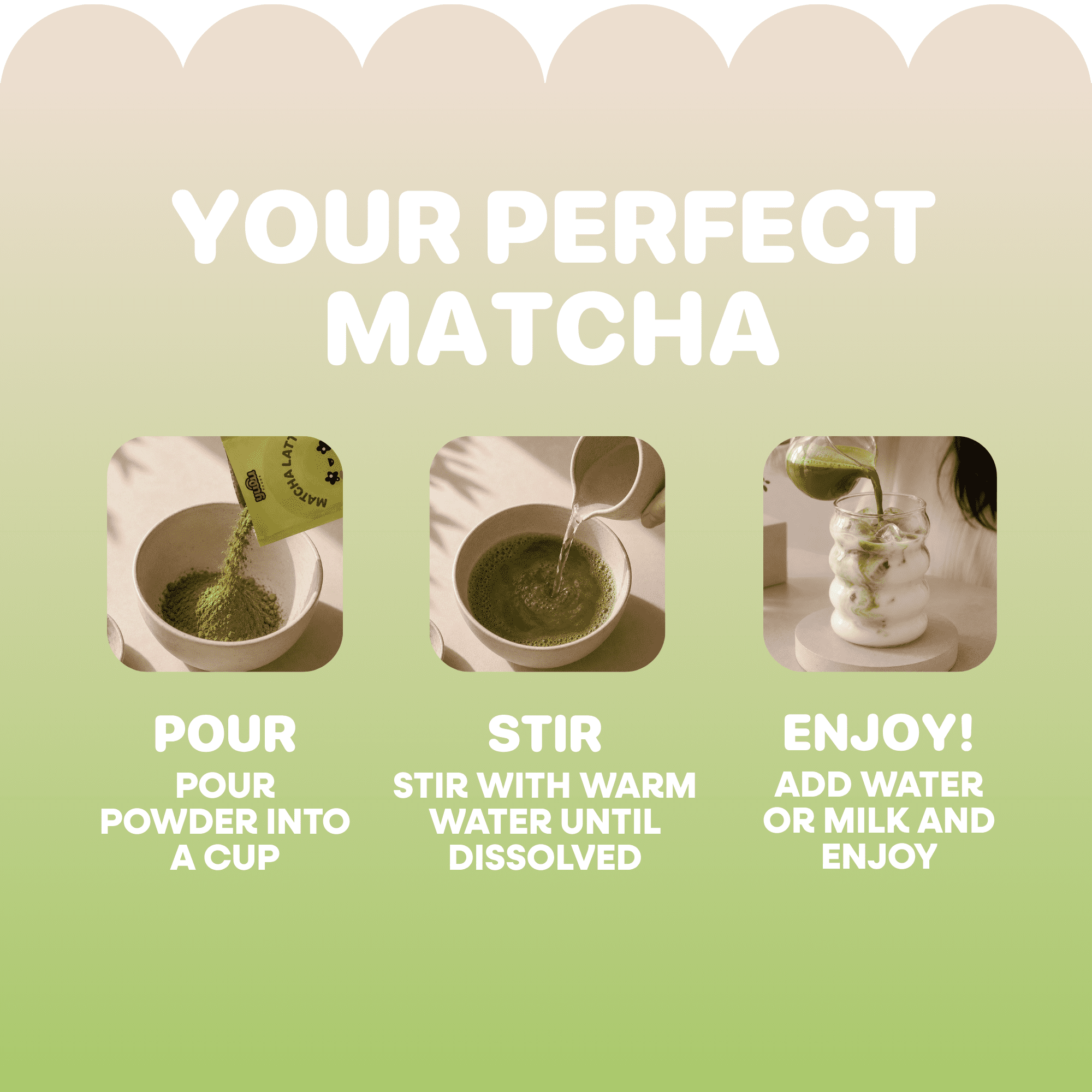 Yulu Instant Matcha Latte Mix - 14 Servings NET Wt 13.82 oz (392g)