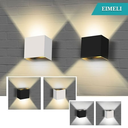 

PEACNNG Modern LED Wall Sconce PEACNNG Up and Down Wall Mount Light Aluminum Sconce Lighting Fixture LED Wall Lamp for Living Room Bedroom Hallway Home Room Indoor Decor Black-Warm White Light