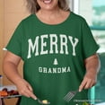 thumbnail image 2 of Merry Grandma Retro Christmas T-Shirt, Matching Family Holiday Tee, 2 of 7