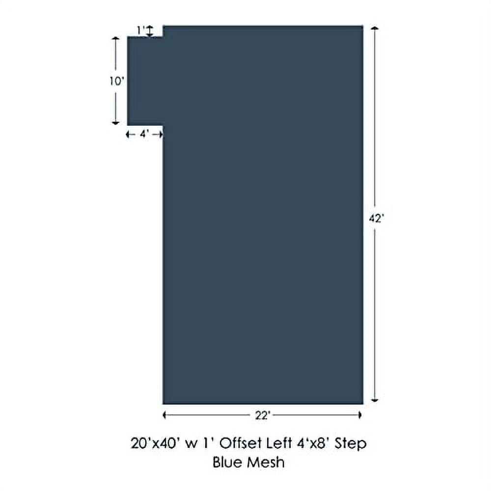 WaterWarden in-Ground Pool Safety Cover Rectangle, Fits 20' x 40'+4' x 8', 1 Foot Offset Left, UL Classified to ASTM F1346