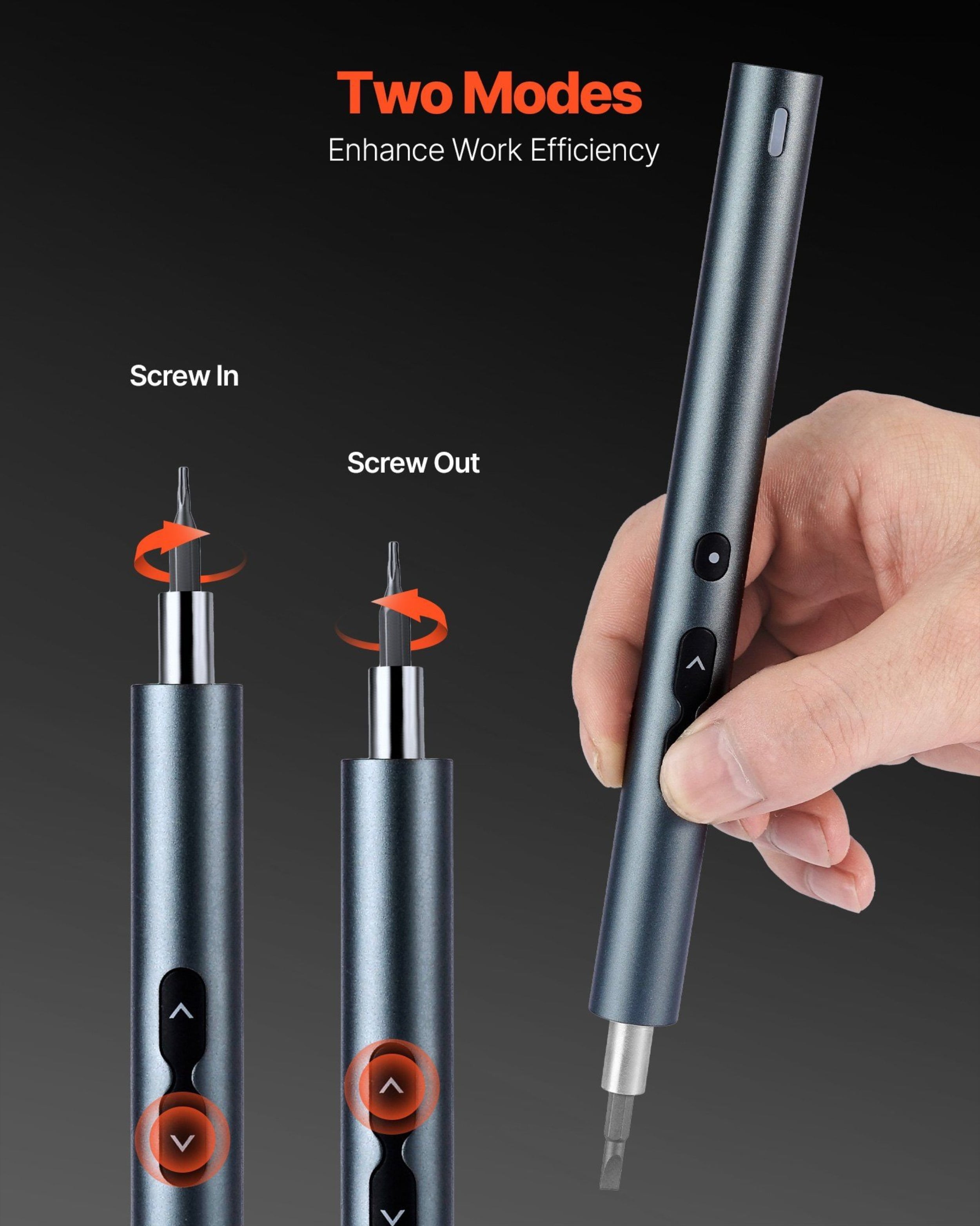 Precision Screwdriver Set with LED Lights, 48 Magnetic Bits.