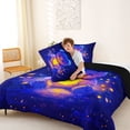 thumbnail image 3 of Erosebridal Cartoon Bear Doll Queen Comforter Set, Glitter Love Heart Print Bedding Comforter Set, 3 Pieces, 3 of 6