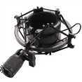thumbnail image 3 of 4X Universal 3KG Bearable Load Mic Microphone Shock Mount Clip Holder Stand Radio Studio Sound Recording Bracket Black, 3 of 9