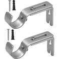 thumbnail image 1 of 2 Pcs Curtain Rod Bracket Set, Adjustable Wall Bracket,Curtain Rail Bracket Adjustable Curtain Rail Bracket with Screws and Drilling Metal Curtain Bra--, 1 of 5