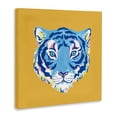 thumbnail image 2 of Stupell Industries Eclectic Blue Tiger over Yellow Canvas Art, 17 x 17, by Karolina Sato, 2 of 8