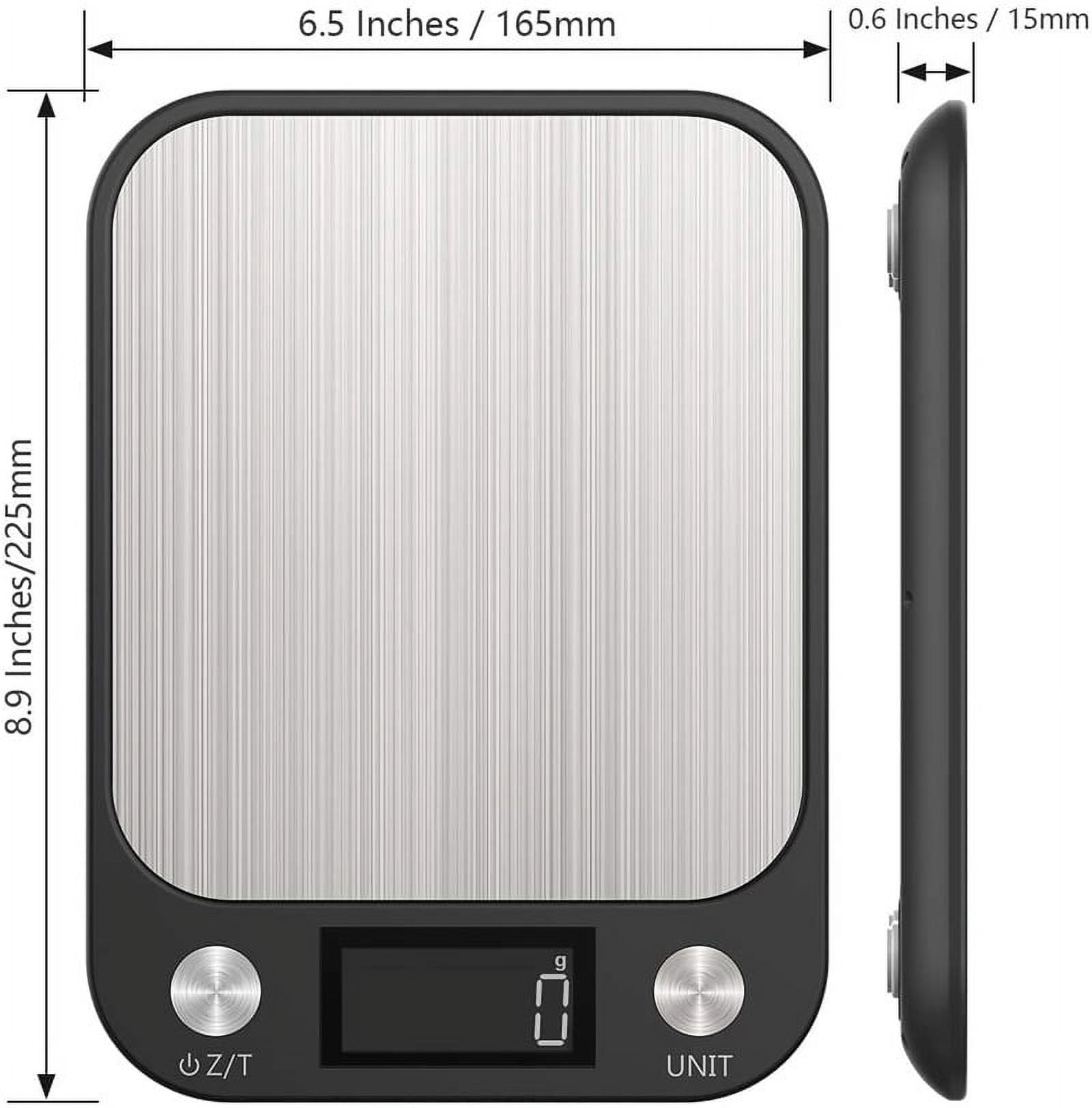 RIWPKFH Kitchen Scale 10Kg/1g Weighing Food Coffee Balance Smart Electronic Digital Scales Stainless Steel Design for Cooking and Baking