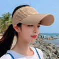 thumbnail image 5 of Nueva gorra de béisbol de ala larga con cola de caballo para mujer, informal, ahuecada, transpirable, vacía, para primavera, verano, deportes al aire libre, golf, sombrero de playa, 5 of 5