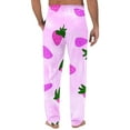 thumbnail image 5 of Pantalones largos para hombre con estampado de cintura elástica y bolsillo con cordón, pantalones largos de poliéster para hombre, 5 of 5