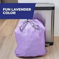thumbnail image 2 of Ultra Strong 13 Gallon Trash Bags, Tall Kitchen Bags Size, Resist Leaks, Punctures, and Rips, Continuous Odor Control, Purple, Fabuloso Scent, 110, 2 of 4