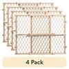(4 pack) Evenflo Position & Lock Value Adjustable Wood Baby Gate, Fits Openings 26 - 42 in. Wide