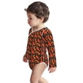 thumbnail image 3 of Xecao Red Hot Chili Print Baby unisex-baby Cotton Long-sleeve Bodysuits-2 Years, 3 of 6